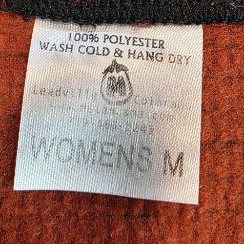 Melanzana Damen Microgrid Fleece leichter Pullover Rundhals orange Gr. Md - Bild 6 von 7