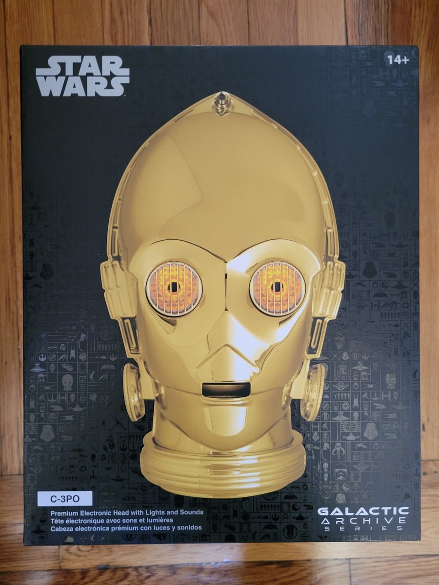 スターウォーズ C-3PO ヘッド プレミアムエレクトロニックヘッド f3q0 C-3PO Premium Electronic Head Lights Sounds Star Wars