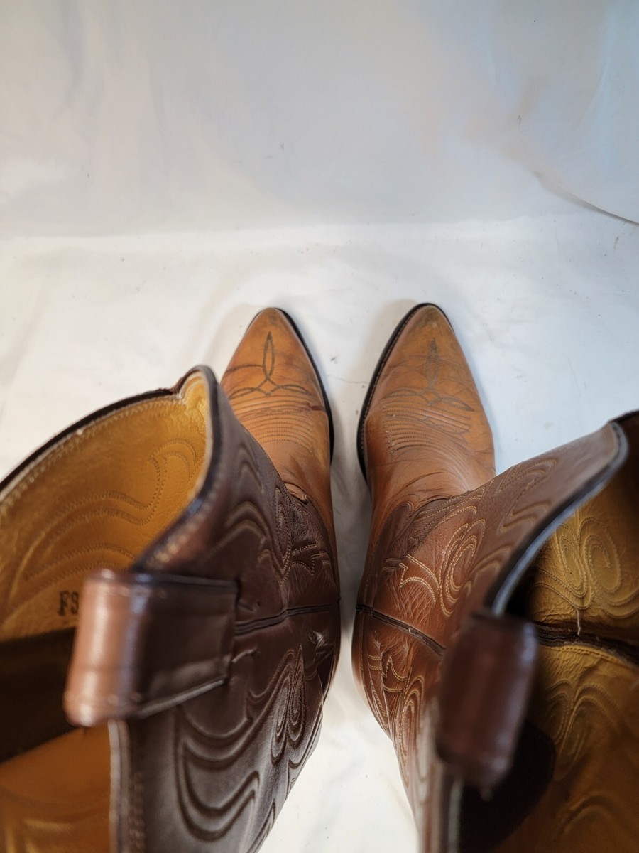 JUSTIN Registered #20886 STYLE 1846 Leather Boots Sz 8E | eBay