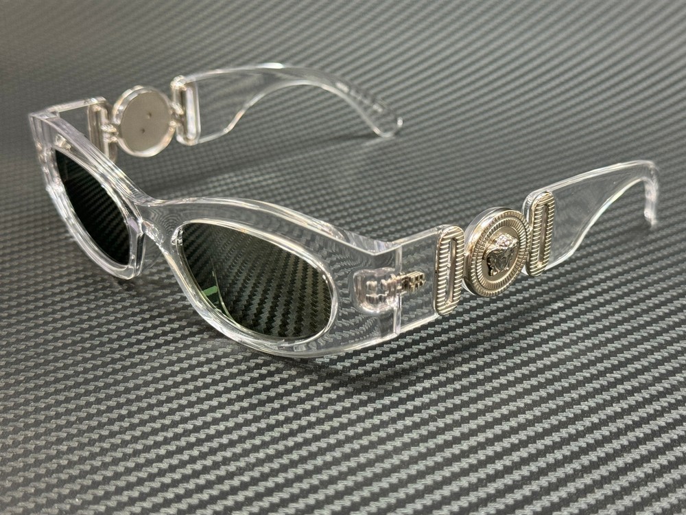 VERSACE VE4480U 148 30 Crystal Silver Mirror Women's 51 mm Sunglasses