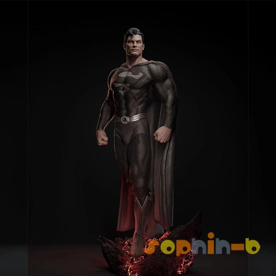 Super Man of Steel Resin 1:4 Scale Model Kit Unpainted 3d Print Statue Figure - Image 3 of 4