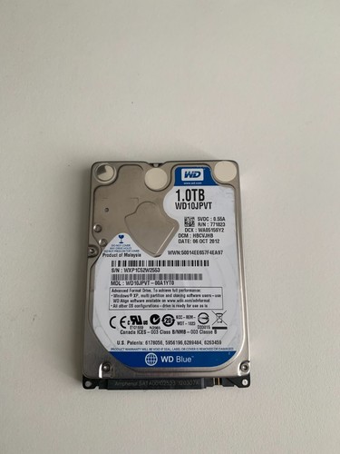 Western Digital 1TB WD10JPVT 5400RPM SATA 2,5" Laptop Interne Festplatte