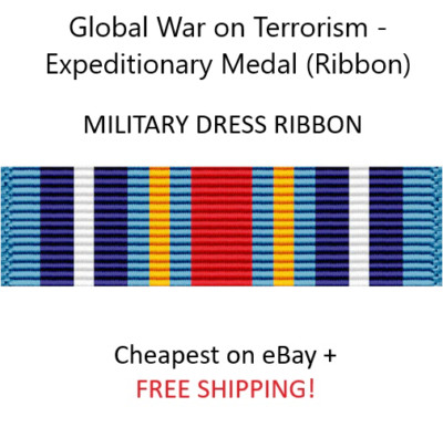 Gotw Ribbon Global War on Terrorism - Expeditionary Medal (Ribbon) - OFFICIAL ISSUE ...