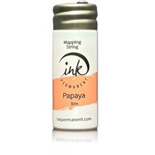 Brow Mapping String 100 Ft Bottles - 30 m Pre-Inked Mapping String Papaya