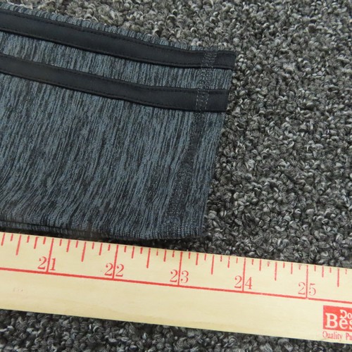 Adidas Leggings Girls Medium Gray & Black Running Workout Breathable Youth - Picture 6 of 9