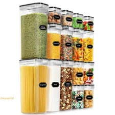 Cereal Containers Storage Food Containers & Cereal Dispenser Utopia Kitchen PP