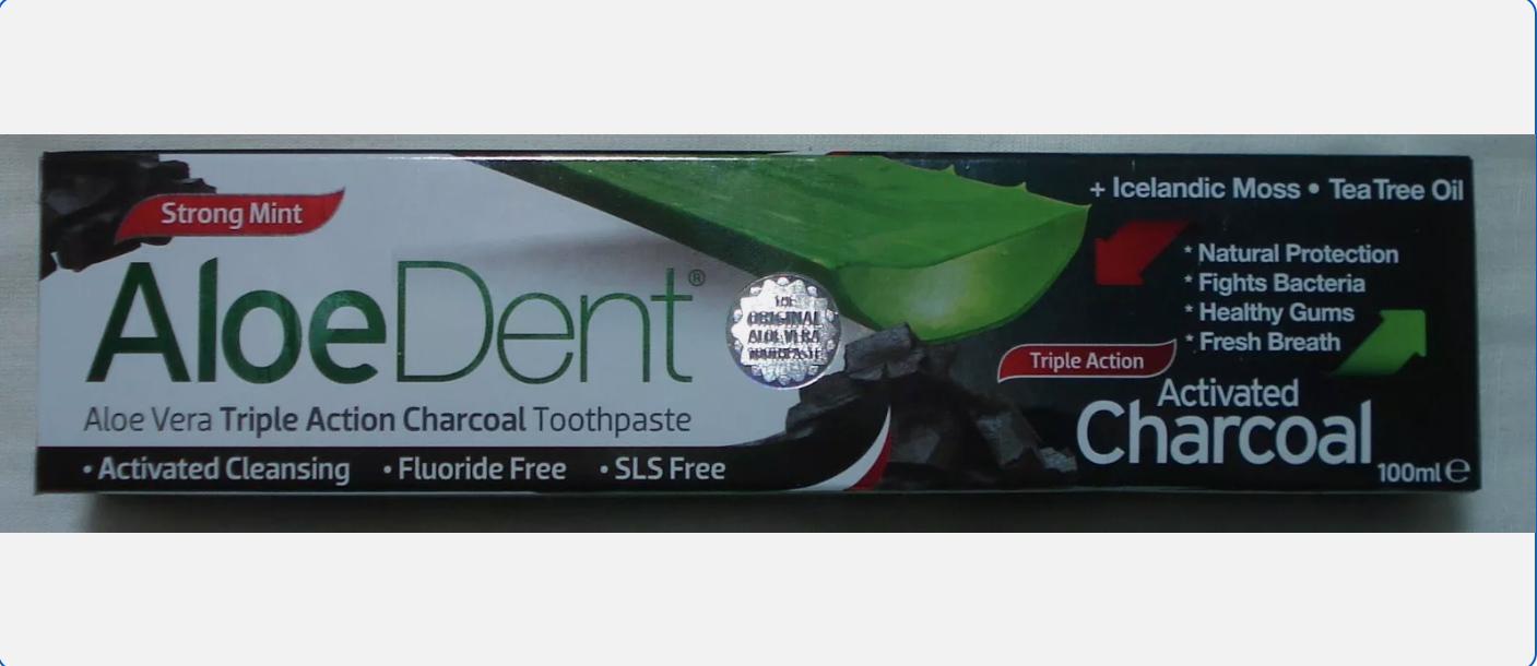 ALOE DENT Aloe Vera & Charcoal Triple Action Toothpaste 100ml Pack of 3