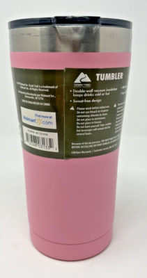Ozark Trail Pink 20 oz. Vacuum-insulated Stainless Steel Tumbler