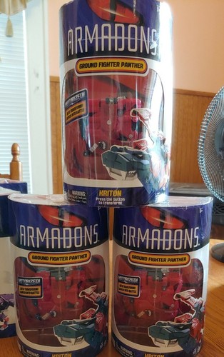 ARMADONS Ground Fighter Panther Kriton Transforming Battle giocattolo nuovo/scatola danneggiata - Foto 7 di 7