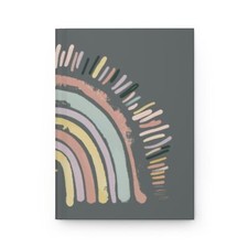 Faithful Rainbow Hardcover Journal Matte in Dark Gray