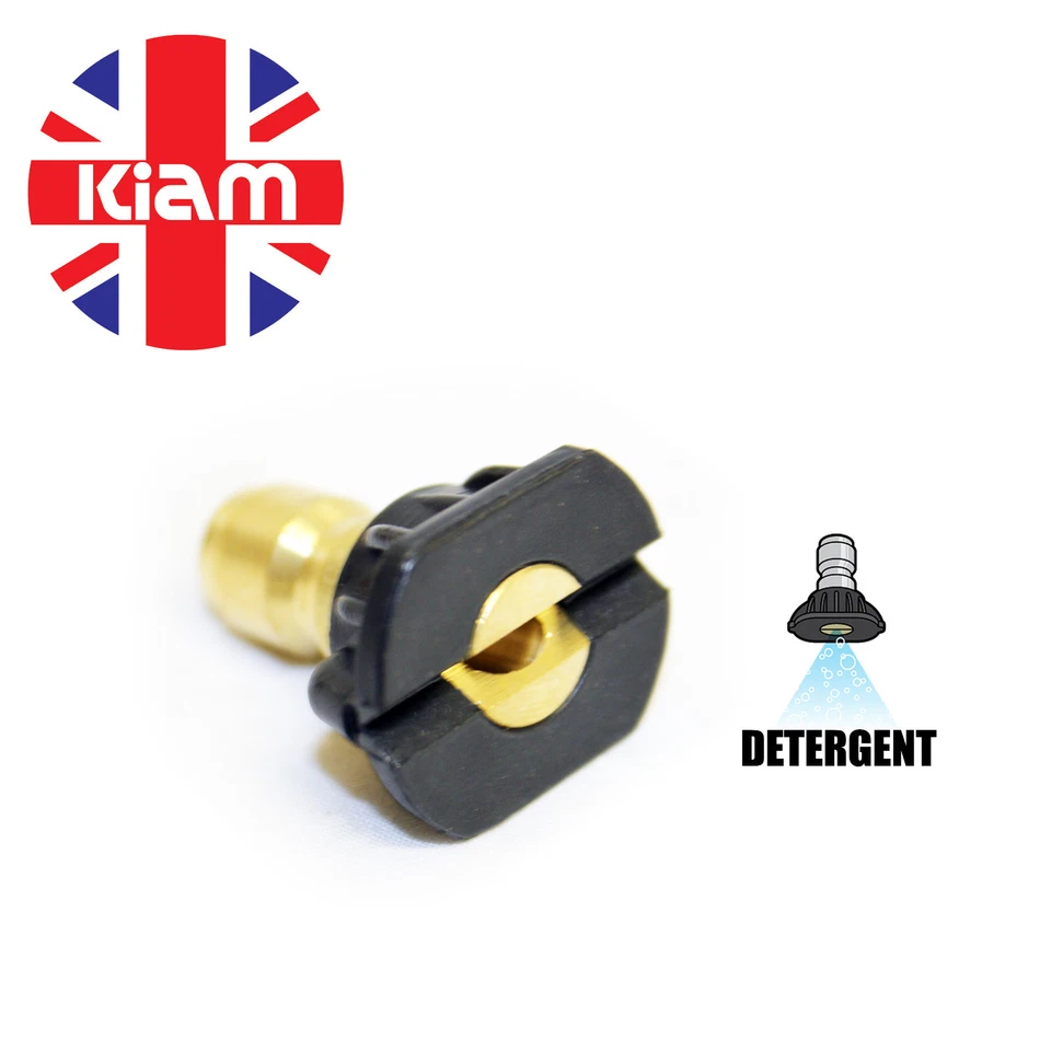 KIAM PRODUCTS Quick Release Detergent Nozzle Low Pressure Jet for Pressure Washer