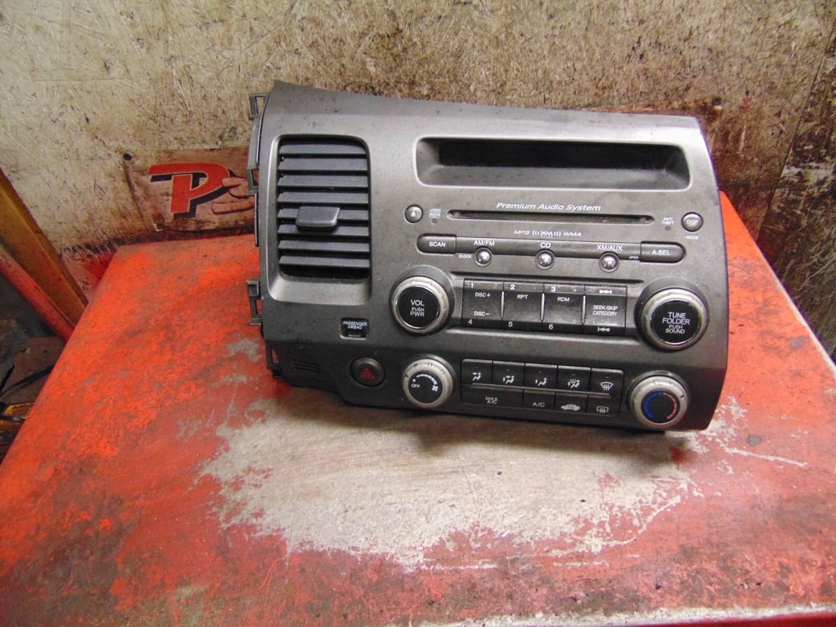 09 06 08 07 Honda Civic oem heater climate control switch CD player radio  stereo
