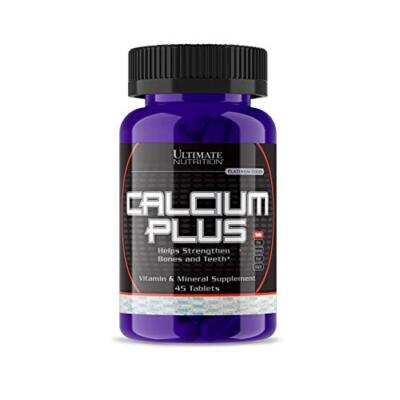 Ultimate Nutrition Calcium Plus Vitamin D Supplement with Zinc for Bone Strength
