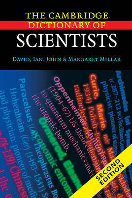 The Cambridge Dictionary of Scientists Millar Millar Millar Millar Hardback 2e