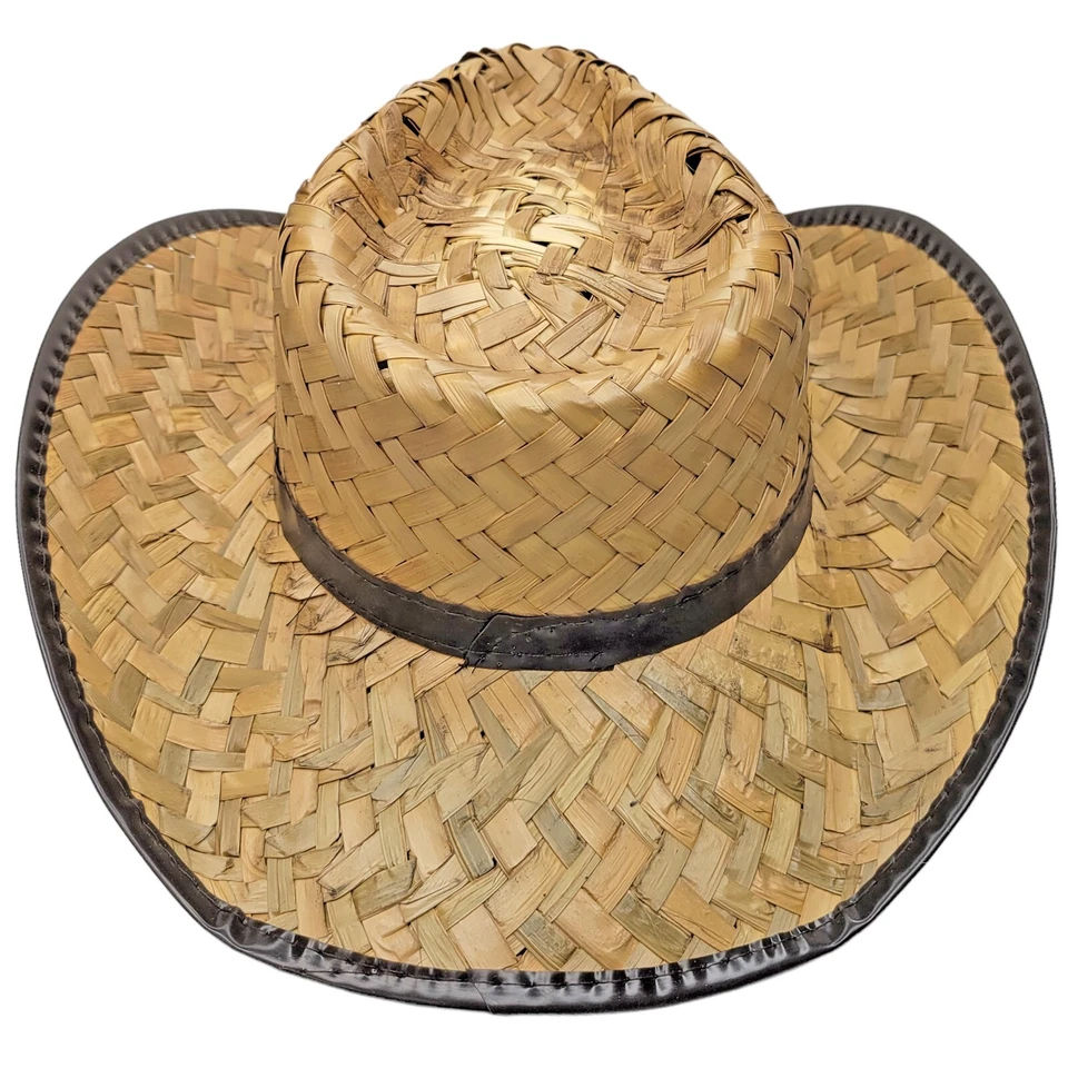 Straw Cowgirl Hat Cowboy Old West Country Rancher Farmer Rodeo Costume 9933H - Image 4 of 4