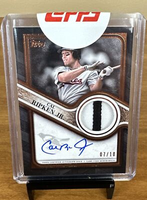 2023 Topps Cal Ripken Jr. Reverence Autograph Patch Card Orioles Auto #d 7/10