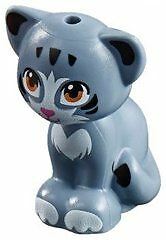 LEGO Friends Baby Cat Kitten Sitting Animal Minifigure (Sand Blue Chico)