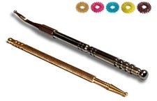 Sujok Acupressure Metal Probe Diagnostic Slim Auricular Silver Jimmy 10 Rings