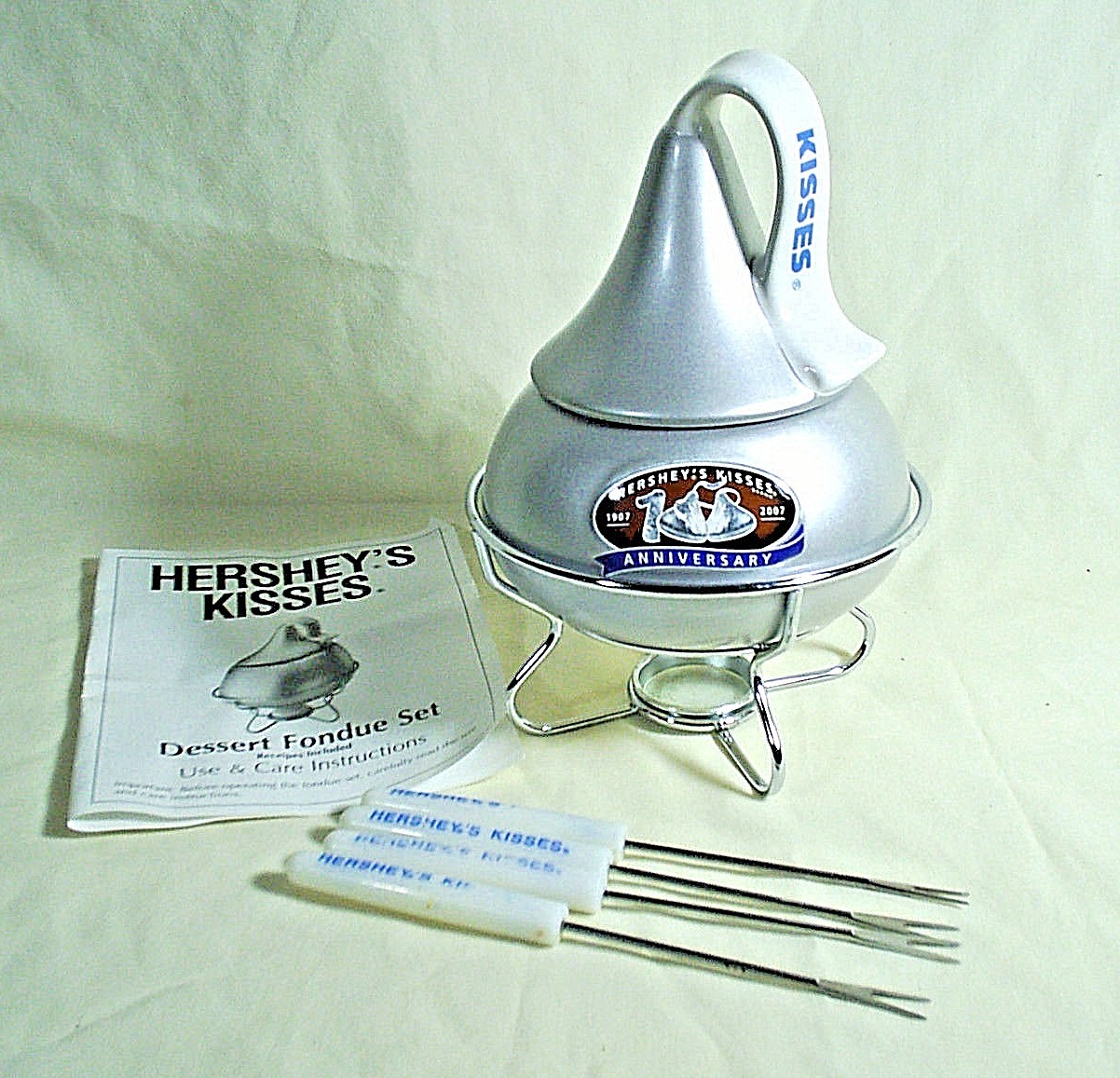 Hershey Dessert Fondue Set 100th Anniversary Hershey's Kisses Chocolate