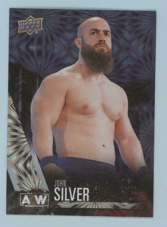 John Silver 2021 Upper Deck AEW 1st Edition PYRO PARALLEL Rookie #18 DARK ORDER