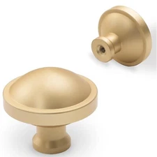 10 Pack Brushed Gold Cabinet Knobs Kitchen Drawer Knobs Cupboard Hardware