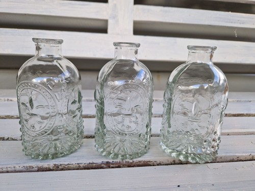 Minivase Vase Glas Landhaus Nostalgie Vintage 3 er Set Ø5,5 x12 cm - Bild 3 von 4