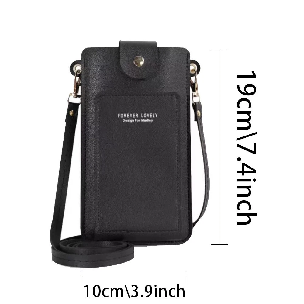 Classic Touch Screen Bag RFID Blocking Wallet Shoulder Strap Phone Purse - Picture 2 of 32