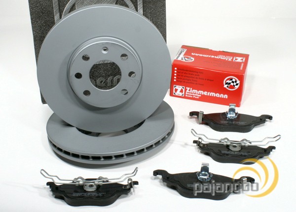 Zimmermann Bremsscheiben 256 Mm BremsbeläGe Vorne FüR Opel Astra G-image