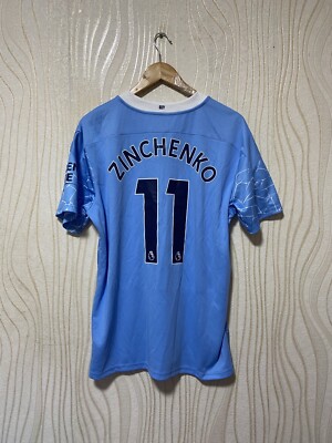 MANCHESTER CITY 2020 2021 HOME SHIRT JERSEY UMBRO sz L MEN #11