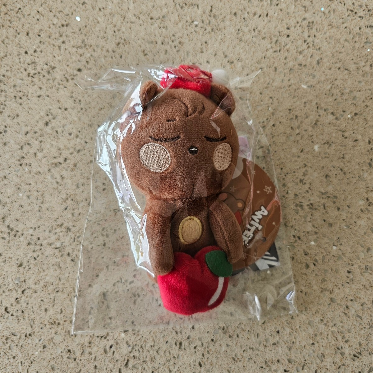 Official Ateez Aniteez Jongho Jjongbear Plush & Photocard