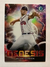 2021 Bowman Chrome Genesis Purple Refractor RYAN CUSICK, ATHLETICS #GNS-2, /250