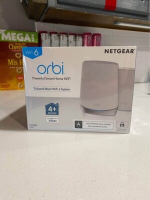 Netgear RBK652S-100NAS AX3000 Orbi Whole Home WiFi 6 Tri-Band Mesh System