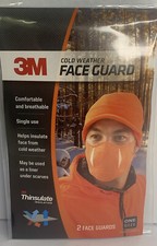 3M Protezioni Viso Elasticizzate Meteo Freddo Taglia Unica 4 Strati Cacciatore Arancione 2 Confezioni X2