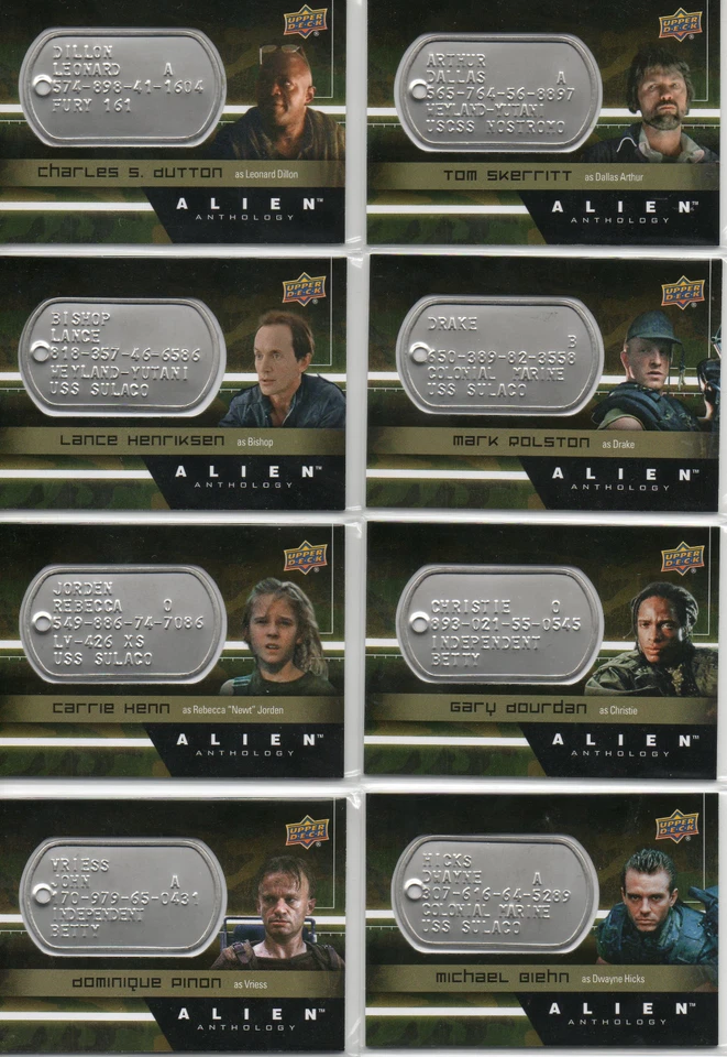 Alien Predator AVP Autograph Sketch Costume And Dog Tag Card Selection NM - Image 3 of 4