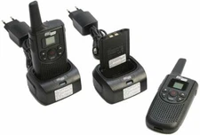 POLMAR GEMINI WALKIES WITH LITHIUM BATTERY CHARGER AND SMALL LIGHTWEIGHT EARP...