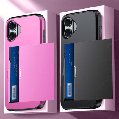 Handyhülle mit Kartenfach Wallet Für iPhone 16 15 17 Pro Max Air 14 13 12 Case