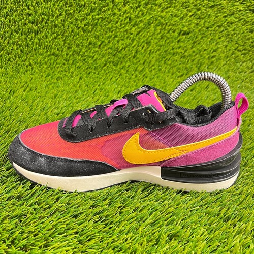 Nike Waffle One Active Fuchsia Girls Size 2Y Athletic Running Shoes Sneakers - Picture 2 of 10