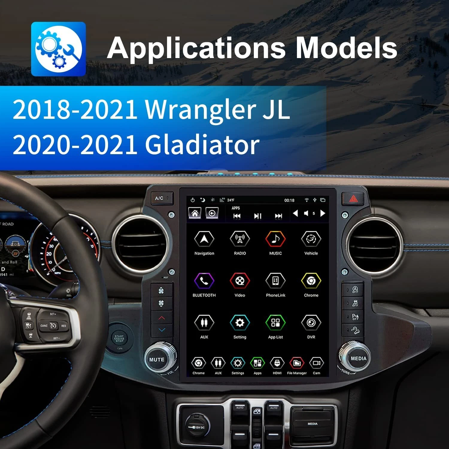 New LINKSWELL Gen 4 2018-UP Jeep Wrangler JL /Gladiator JT TS-JPJL12-1RR-4B - Picture 2 of 12