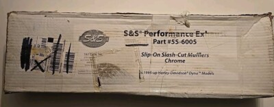 NEW S&S Exhaust Slip-on Slash-cut Mufflers 1995-up Harley Davidson