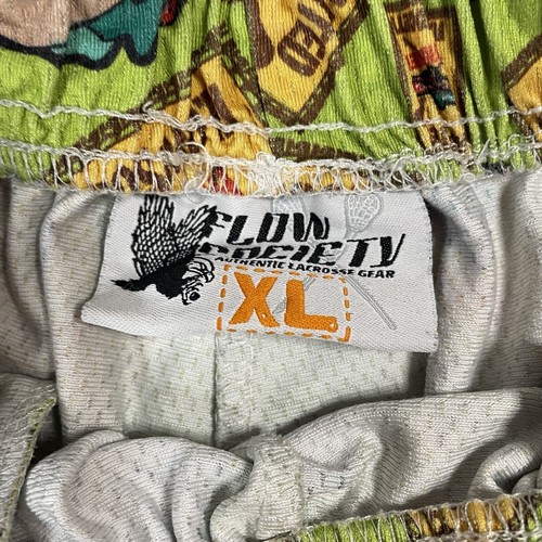 Flow Society Lacrosse Shorts Mens XL Tacos yellow - Picture 3 of 6