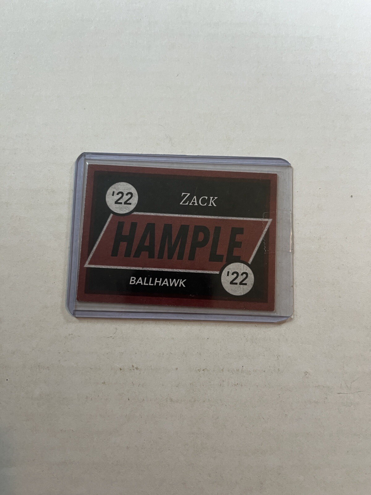 Zack Hample Signed Autograph Baseball Trading Card YouTube Ballhawk 