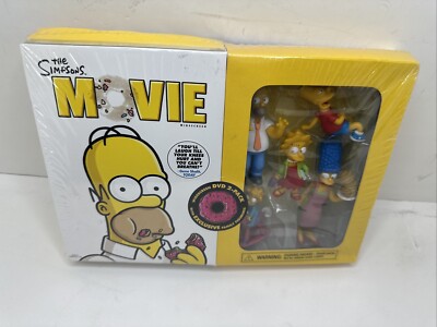 2007 Simpsons Movie Collectors DVD 2-Pack with Exclusive Figures Sealed