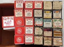 Player Piano Music Rolls QRS + Other Companies Lot of 26 Various Titles
