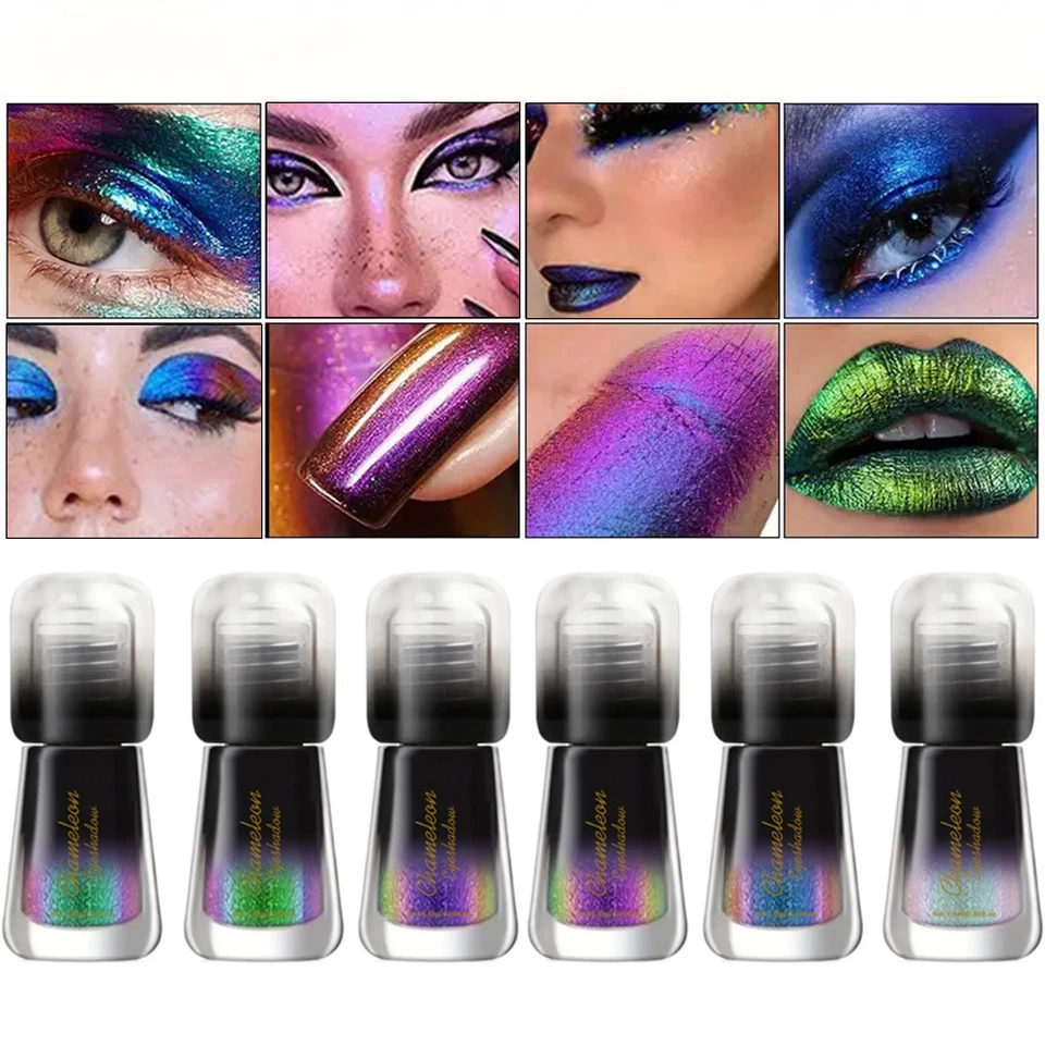 1Pc Liquid Eyeshadow Lip Glaze Chameleon Dazzling Liquid Lipstick Shiny Women - Image 2 of 4