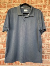 Columbia Men's Omni Wick Advanced Evaporation Short Sleeve Polo Shirt L Blue