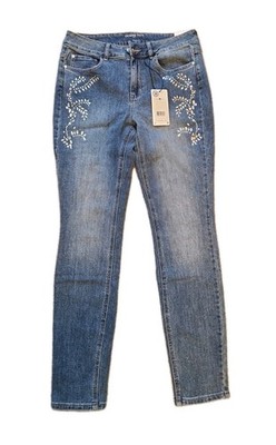 Jeans blau, Strass Tatto, Glitzer Steine, Orsay, 38, Neu, UVP 59,99
