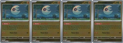 4x Lunatone | Mega Evolution | 074/132 | Rare | Reverse Holo | NM | Pokemon