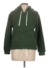 Emme Jordan Women Green Pullover Hoodie L