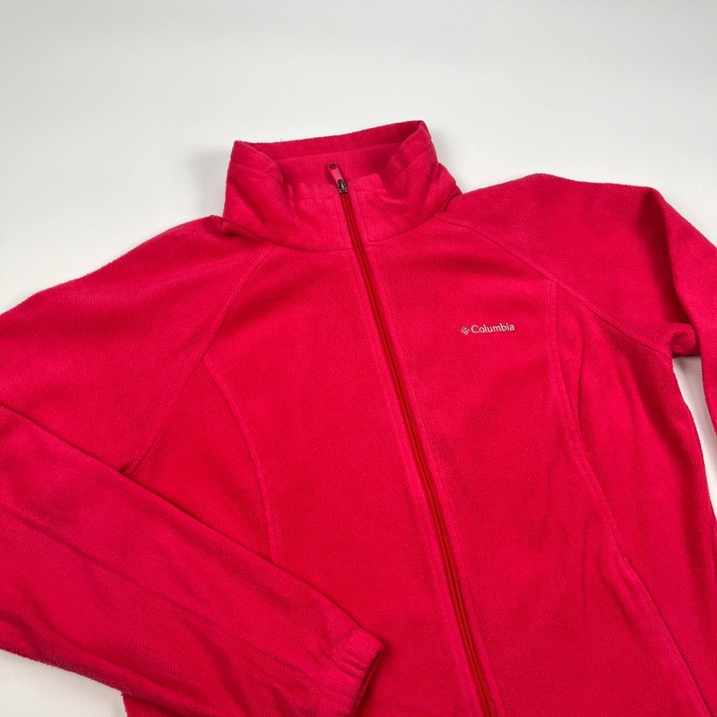 Columbia Fleece Women’s XL Pink Thermal Jacket Benton Springs Warm Full Zip image 3