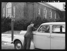 Wilmington Delaware Tower High School 1942 No Parking Ticket Student Car